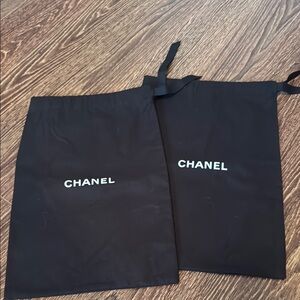 CHANEL Black Logo Dust Bags